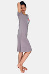 Sweetmoon Long T Shirt Nightdress - Grey — thumbnail 3